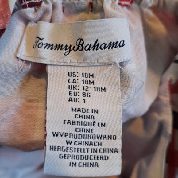 Tommy Bahama girls 18 months checked bubble romper and hat, EUC - Picture 4 of 6